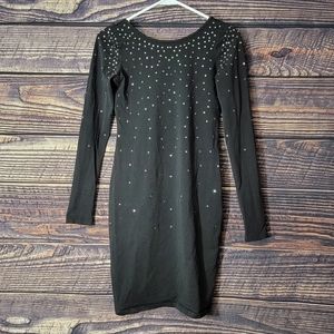 XS Moda International Dress from VS. Black with shiny rhinestones.